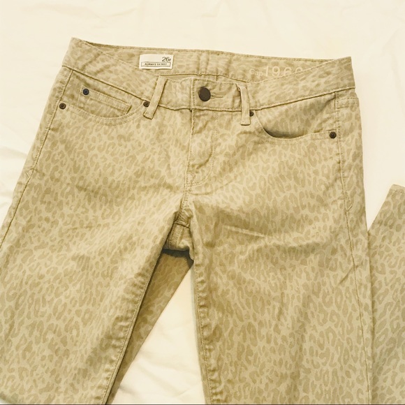 GAP Always Skinny Leopard Print Pants - Picture 3 of 5
